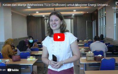 Video Testimoni Mahasiswa TU/e Eindhoven dalam Rangka Internship di Magister Energi Undip